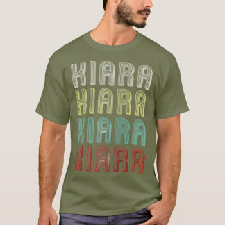 T-shirt Le Nom Est Kiara Dans Rétro Disco Vintage Amusant