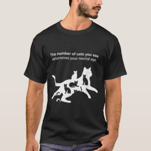 T-shirt Le Nombre De Chats Que Vous Voyez Détermine Votre