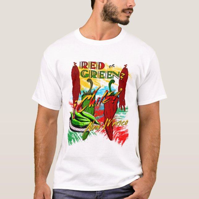 T-shirt Le Nouveau Mexique Chilé (Devant)