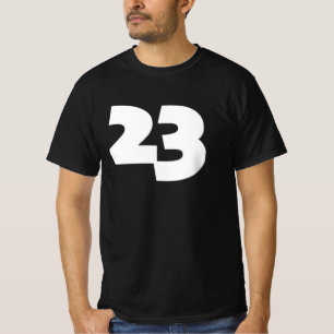 T-shirt Le numéro 23 nouveauté d'impression : numéro seule