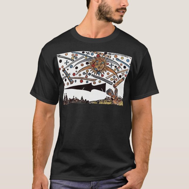 T-shirt Le Nuremberg Ufo Sighting De 1561 (Devant)