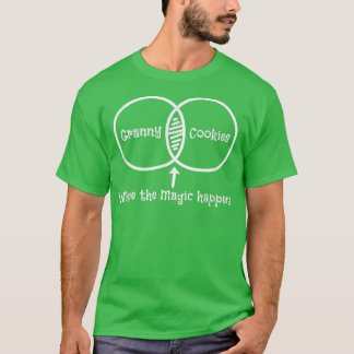 T-shirt Le Overlap entre Granny et les biscuits de cuisson