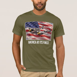 T-shirt Le P-38 Lightning - L'Amérique à son meilleur