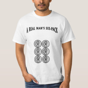 T-shirt Le pack à six pour un vrai homme