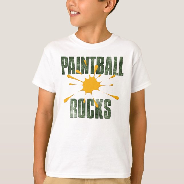 T-shirt Le Paintball bascule (le vert) (Devant)