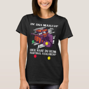 T-shirt Le Paintball Est Le Marqueur De Maquillage Peintur