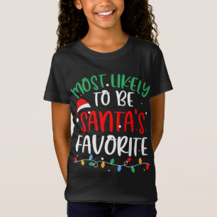 T-Shirt Le Pajam De Noël Préféré De Père Noël
