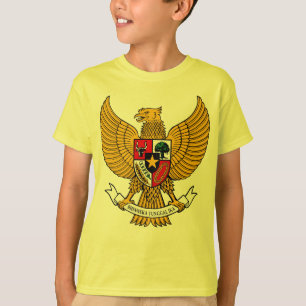 T-shirt le pancasila de garuda badine la chemise - jaune