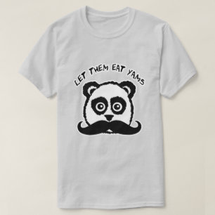 T-shirt Le panda de moustache les a laissés manger des