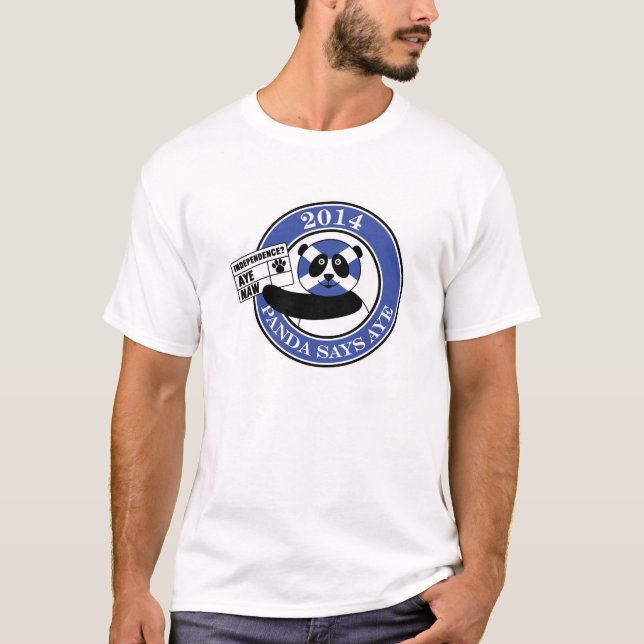 T-shirt Le panda indique oui ! (Devant)