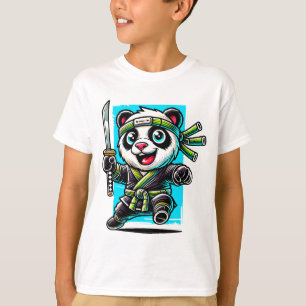 T-shirt Le Panda Ninja sans peur