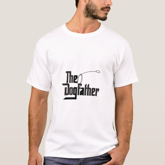 T-shirt Le papa chien Dog dad  (Devant)