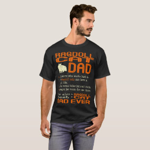 T-shirt Le papa de chat de Ragdoll aiment le père normal