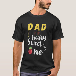 T-shirt Le papa de la douce fraise