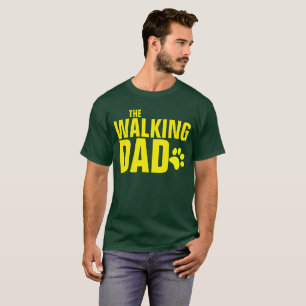 T-shirt Le papa de marche de chien