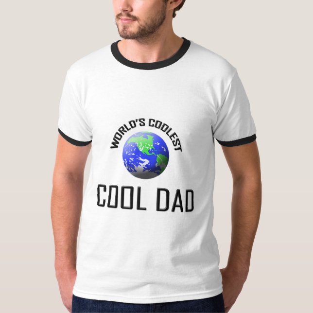 T-shirt Le papa frais le plus frais du monde (Devant)