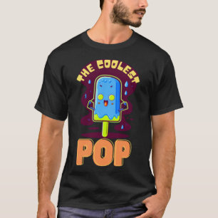 T-shirt Le papa le plus cool pop drôle jamais dynamique de