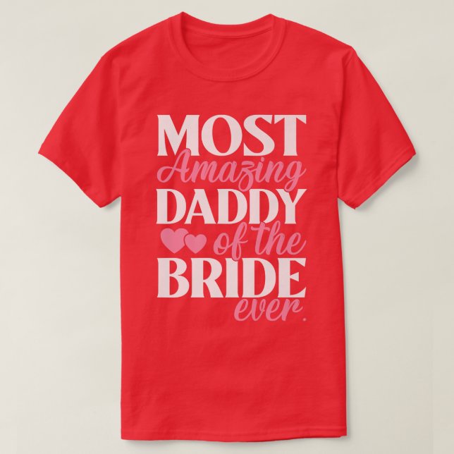 T-shirt Le papa le plus Extraordinaire de la Mariage (Design devant)