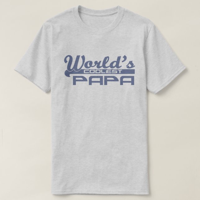 T-shirt Le papa le plus frais du monde (Design devant)