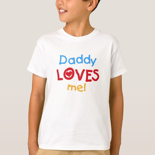 T-shirt Le papa m'aime (Devant)