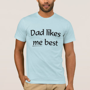 T-shirt Le papa m'aime meilleur