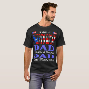 T-shirt Le papa portoricain aiment juste le tee - shirt