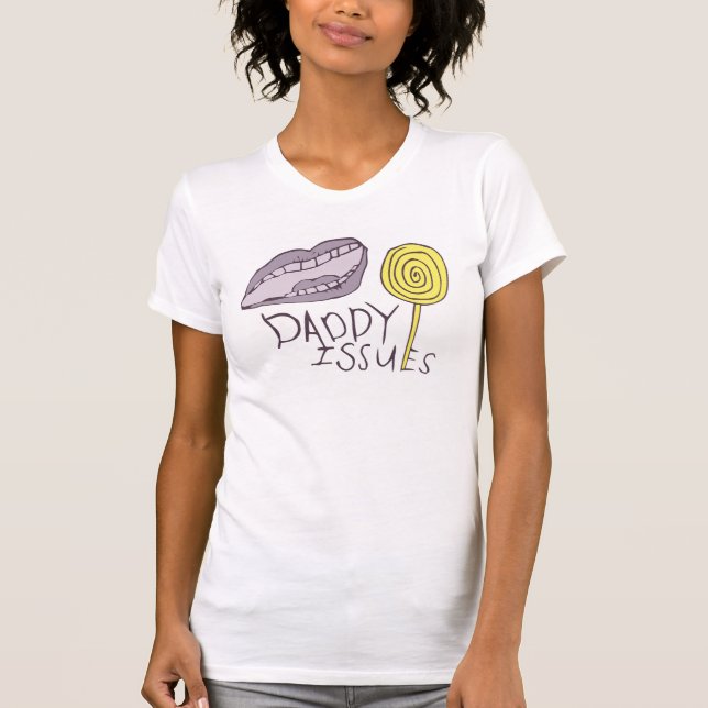 T-shirt Le papa publie le réservoir des dames (Devant)
