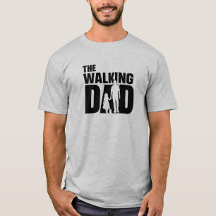 T-shirt Le Papa qui Marche Silhouette Drôle de Père et Fil