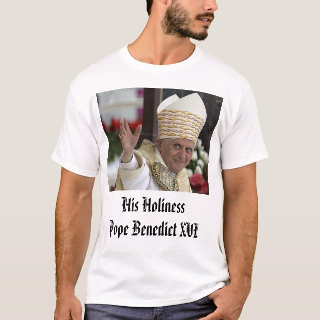 T-shirt Le pape Benoît XVI, son HolinessPope Benoît XVI (Devant)