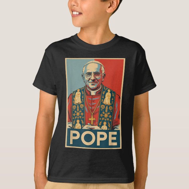 T-shirt Le Pape de l'élection catholique Leo Xiv Le Pape c (Devant)