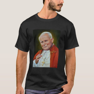 T-shirt Le Pape Jean II, Portrait Saint Jean-Paul II, Reli