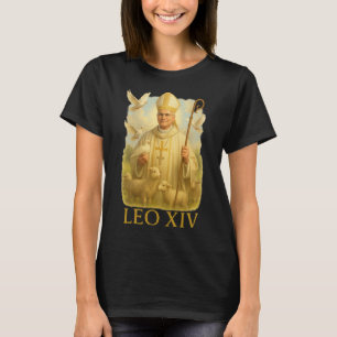 T-shirt Le Pape Leo Xiv Doves - Christian Catholic Faith I