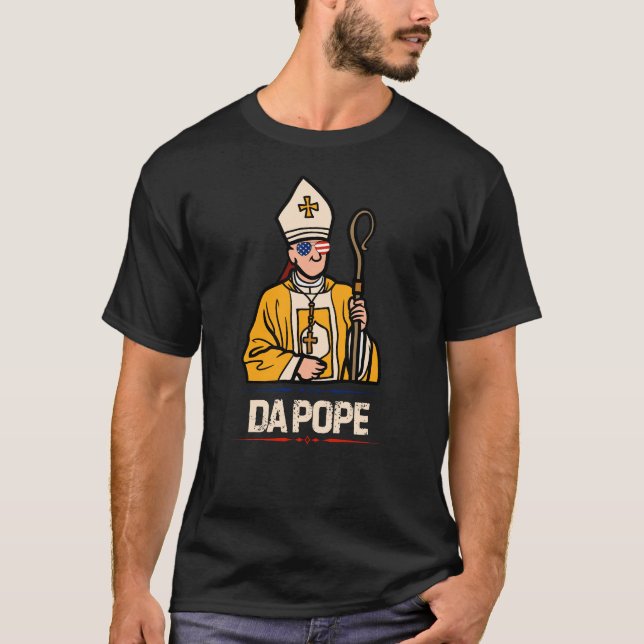 T-shirt Le Pape Léon XIV, Premier Pape Américain Historiqu (Devant)