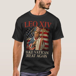 T-shirt Le Pape Léon Xiv Rendre la grandeur du Vatican au 