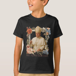 T-shirt Le pape Trump drôle Trump Vatican Christian Retro 