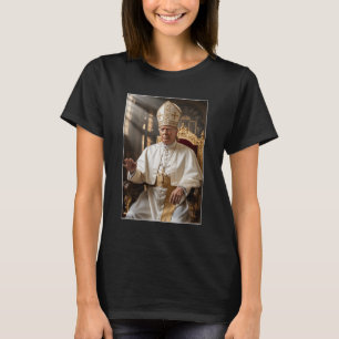 T-shirt Le pape Trump drôle Trump Vatican Christian Retro