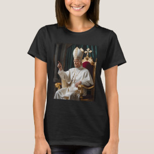 T-shirt Le pape Trump drôle Trump Vatican Christian Retro 