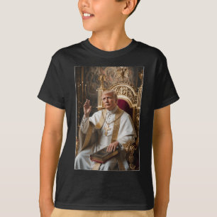 T-shirt Le pape Trump drôle Trump Vatican Christian Retro