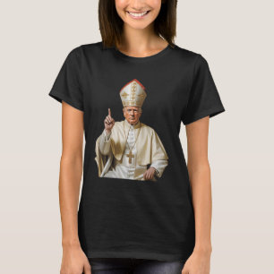 T-shirt Le pape Trump drôle Trump Vatican Christian Retro 