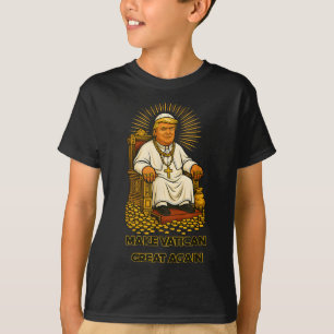 T-shirt Le pape Trump drôle Trump Vatican Christian Retro