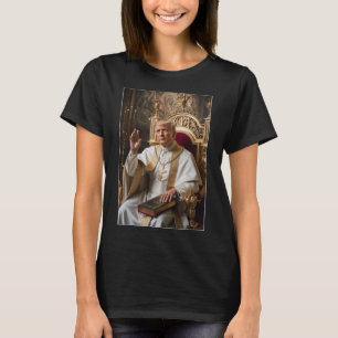 T-shirt Le pape Trump drôle Trump Vatican Christian Retro