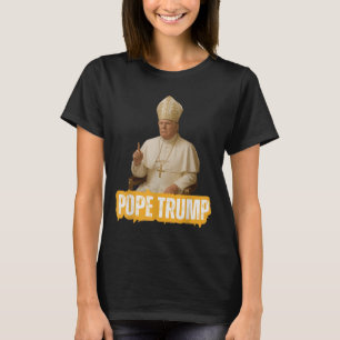 T-shirt Le pape Trump drôle Trump Vatican Christian Retro