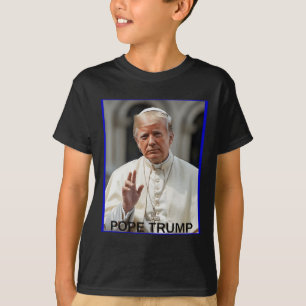 T-shirt Le pape Trump drôle Trump Vatican Christian Retro