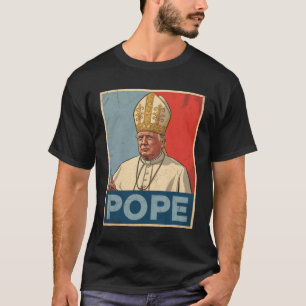 T-shirt Le pape Trump drôle Trump Vatican Christian Retro