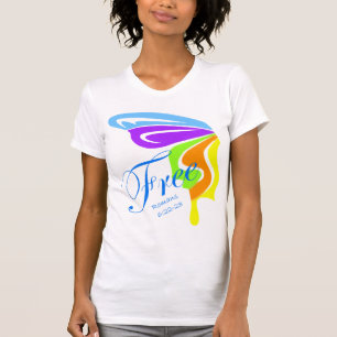 T-shirt Le papillon libèrent