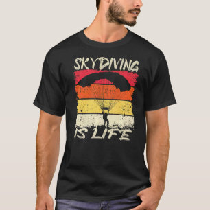 T-shirt Le parachutisme est la vie Sports vintage