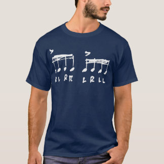 T-shirt Le paradiddle de la réussite RLRRLRLL