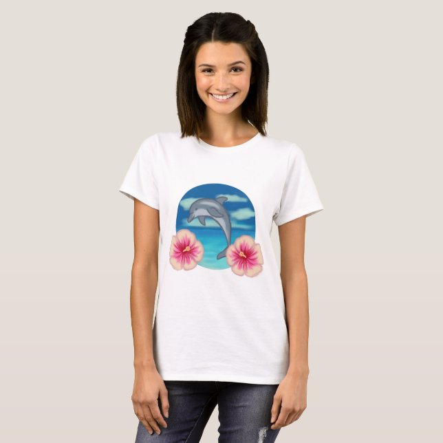 T-shirt Le paradis des dauphins (Devant entier)