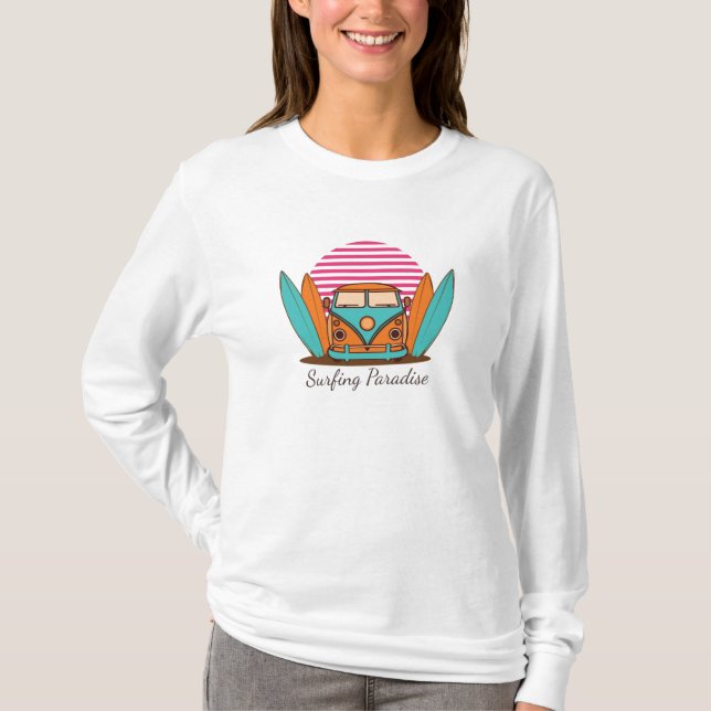 T-shirt Le paradis du surf (Devant)