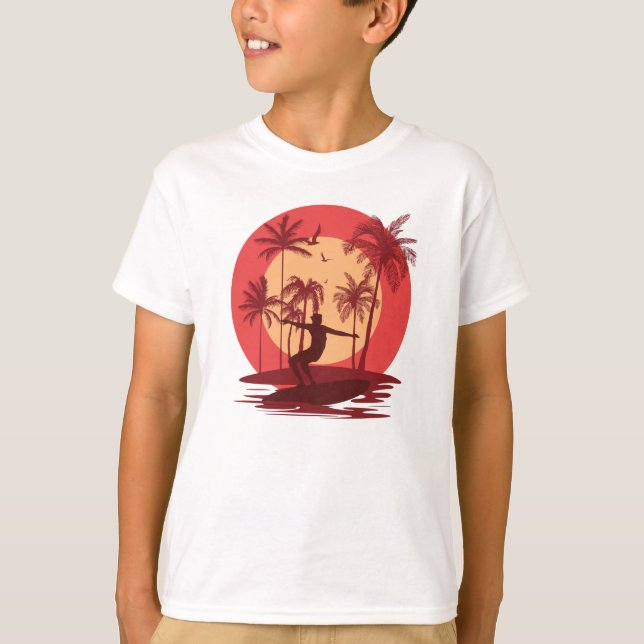 T-shirt Le paradis du surf (Devant)